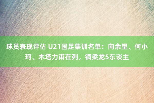 球员表现评估 U21国足集训名单：向余望、何小珂、木塔力甫在列，铜梁龙5东谈主