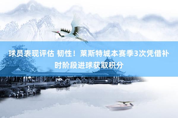 球员表现评估 韧性！莱斯特城本赛季3次凭借补时阶段进球获取积分